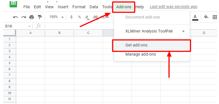 The “Add-ons” tab with the “Get add-ons” submenu