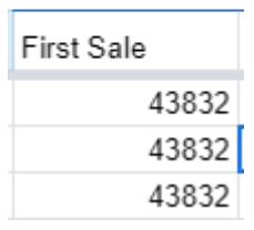 The First Sale column.