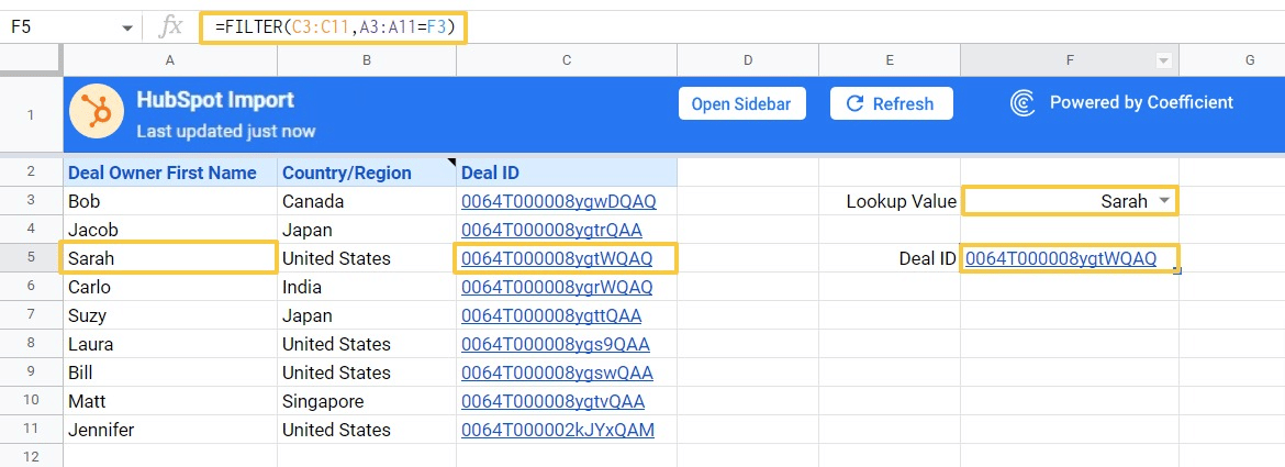 filter xlookup google sheets
