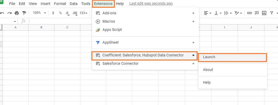 google sheets data connectors