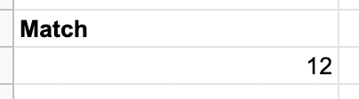 match function search google spreadsheet