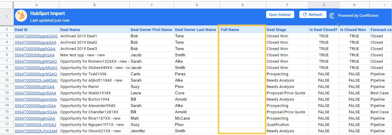 Combine cells Google Sheets