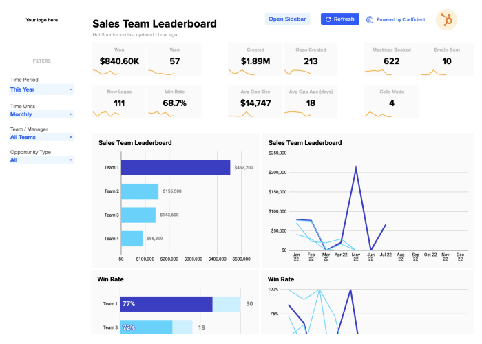 hubspot leaderboard template