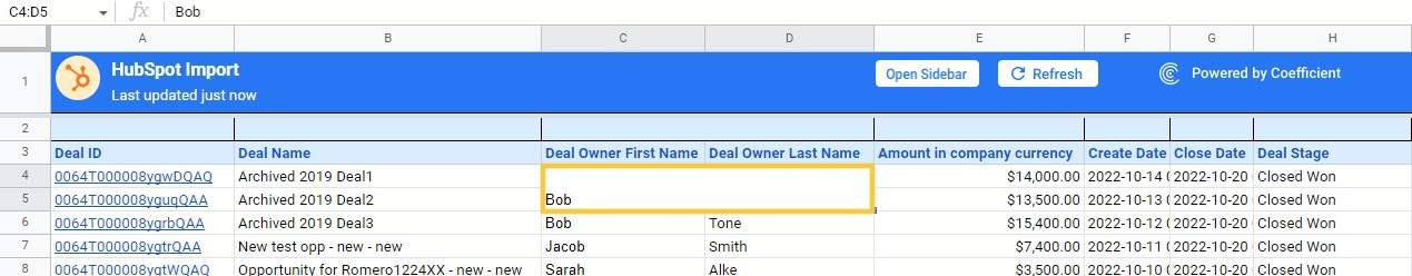 Left most value merge cells.