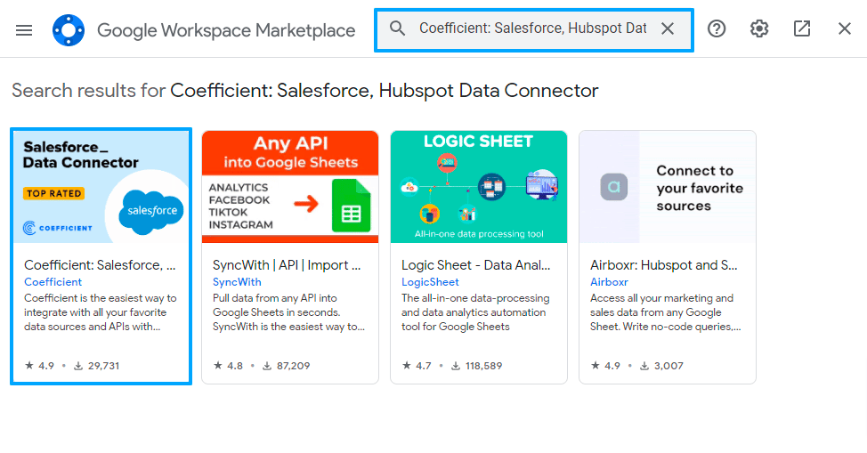 tableau export google sheets