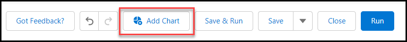 Use Add chart option to insert chart into Salesforce joined report