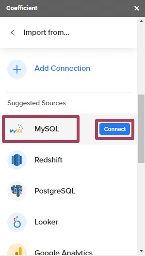 MySQL Coefficient data pull