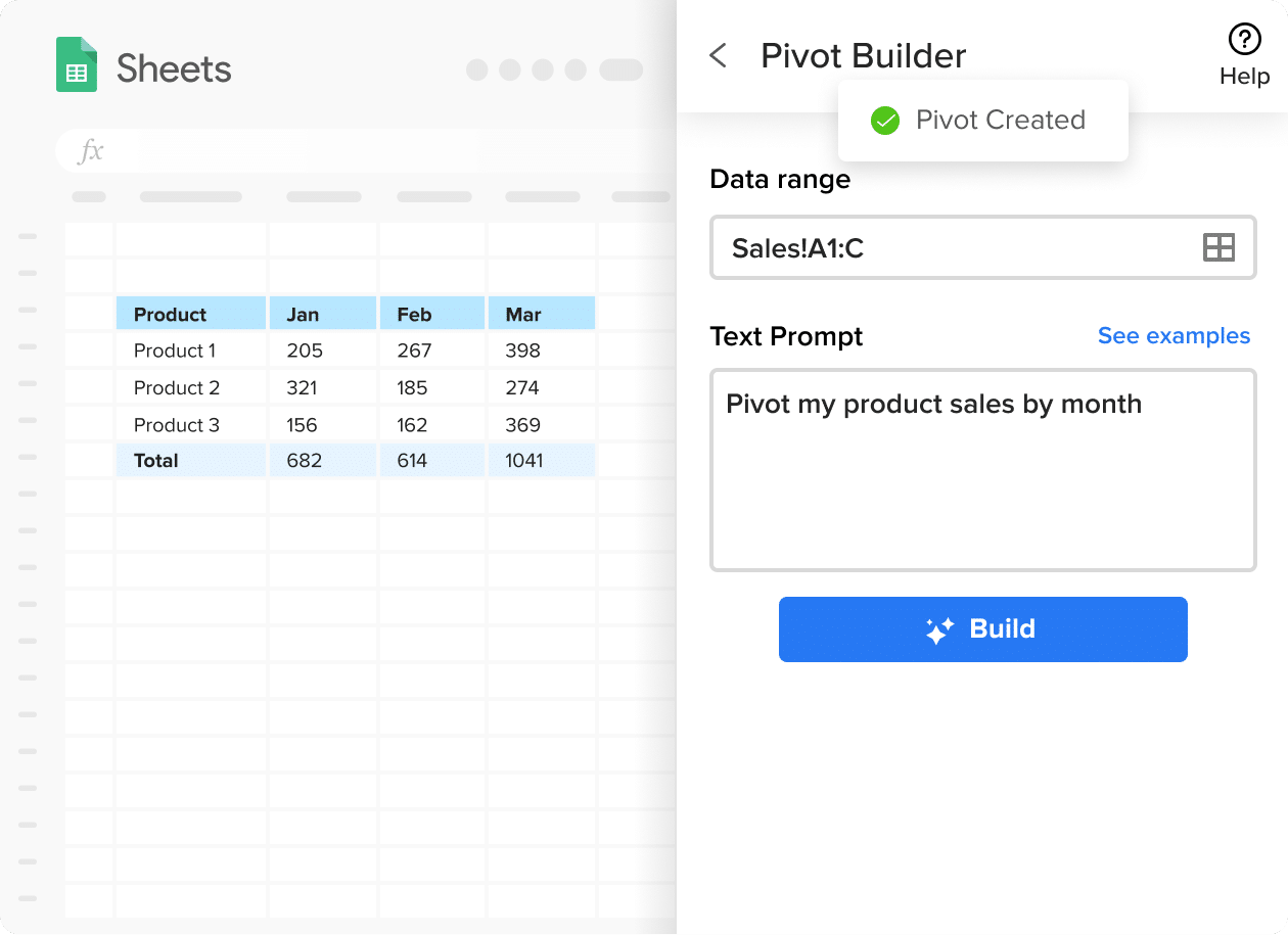pivot table builder