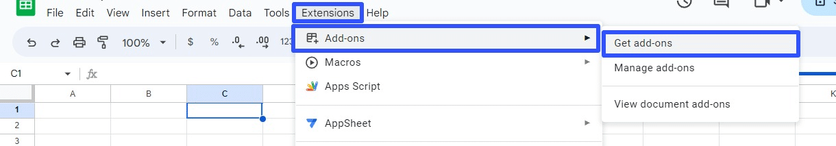 data connector google sheets