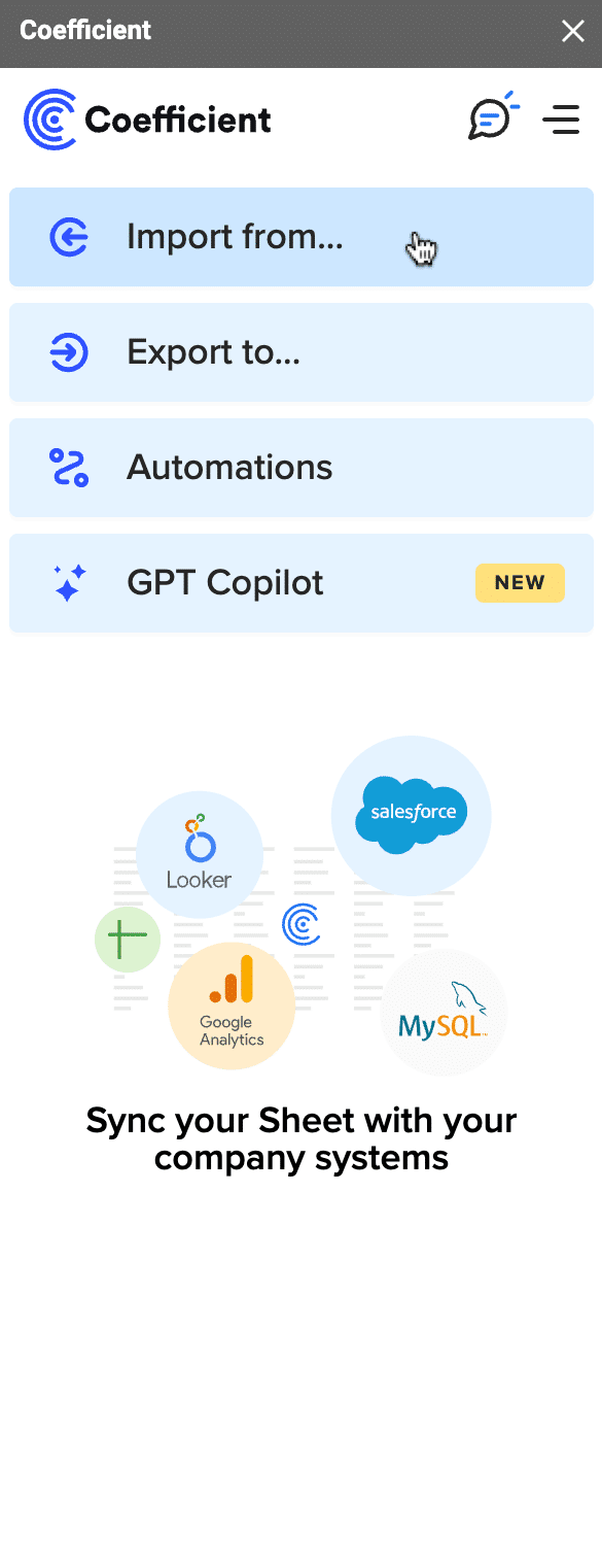Import data from Google Ads to Google Sheets