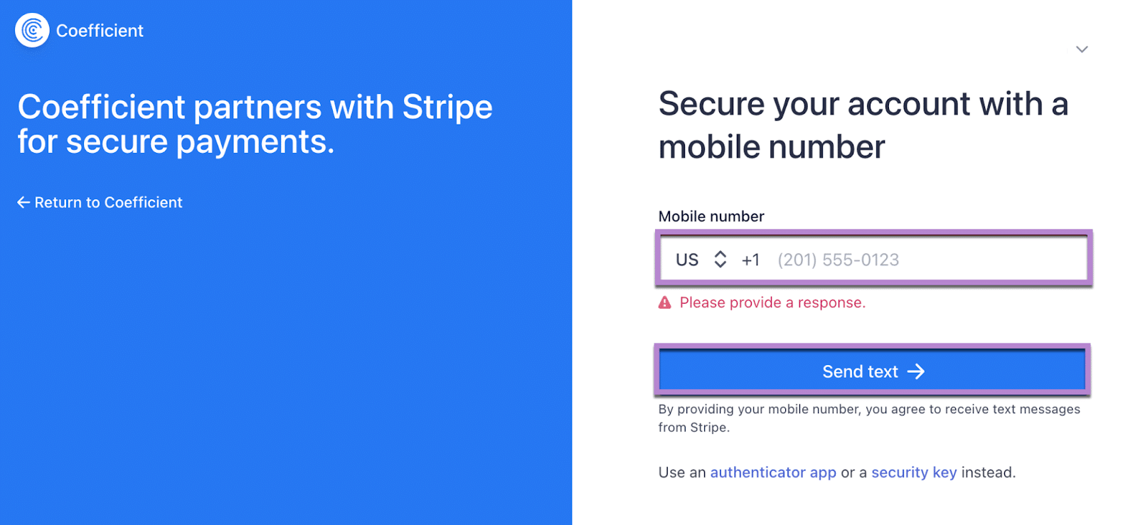 mobile number stripe google sheets