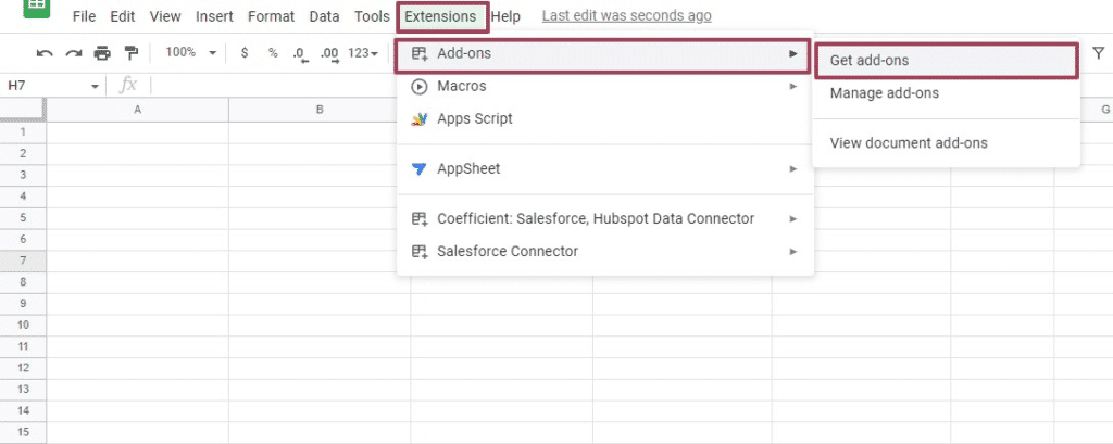 google sheets addon coefficient
