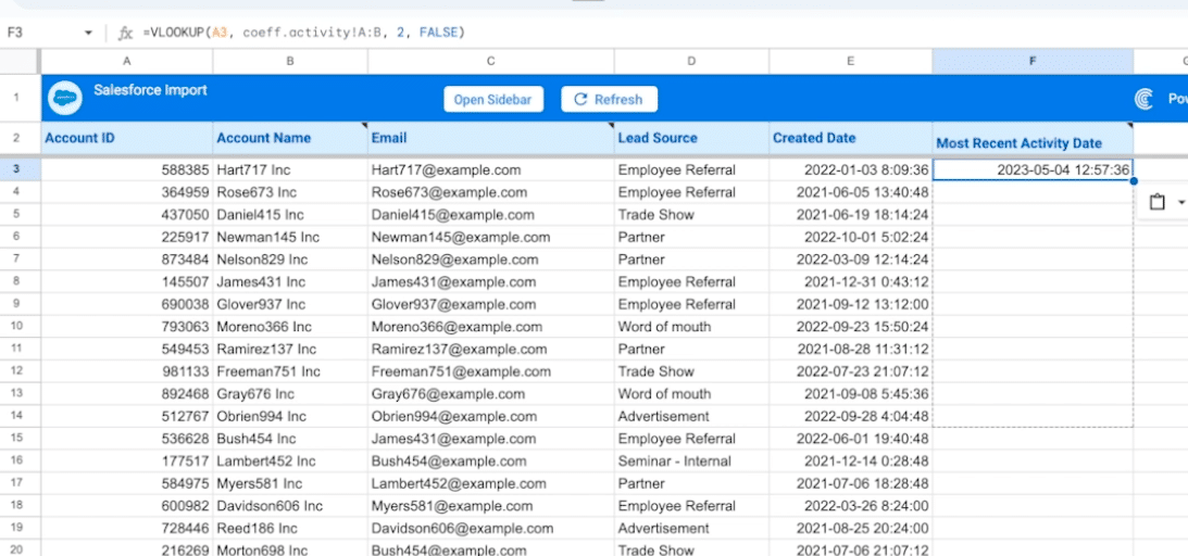 blend data google sheets