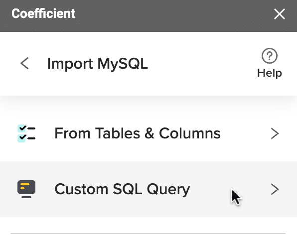 custom sql query google sheets