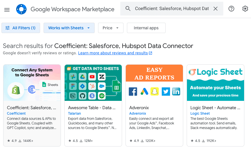 google workspace marketplace