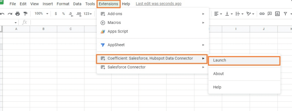 Launching Coefficient in Google Sheets