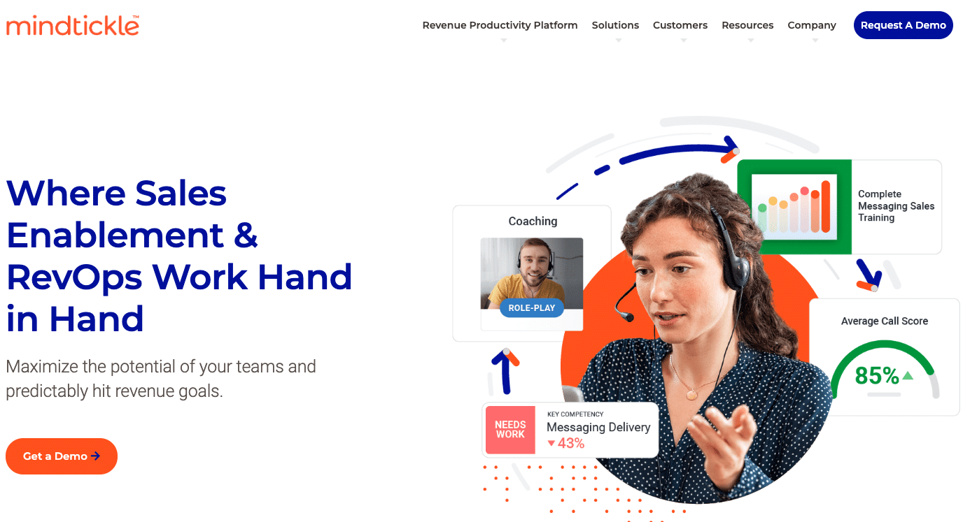 Mindtickle is a sales readiness platform designed to enable continuous training and coaching for sales teams.