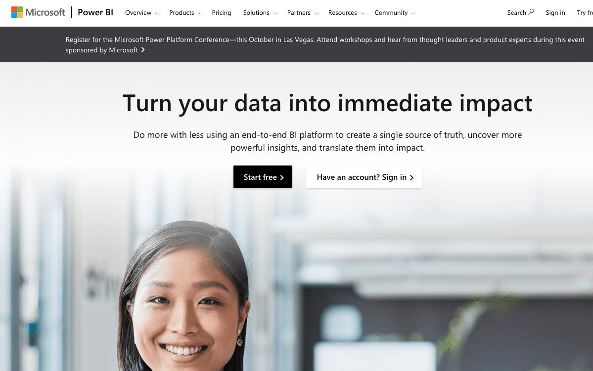 Microsoft Power BI is a business intelligence tool that facilitates data analysis, visualization, and sharing within organizations.