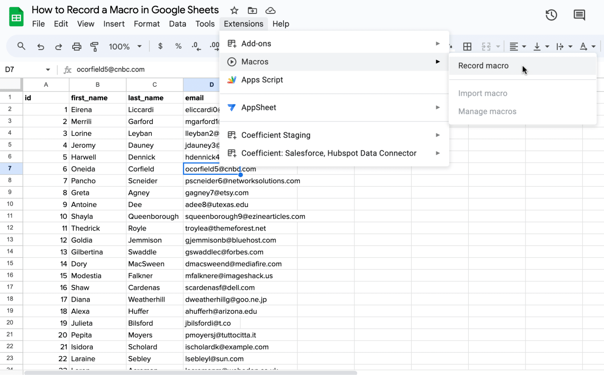 recording a macro doesn't require any coding knowledge