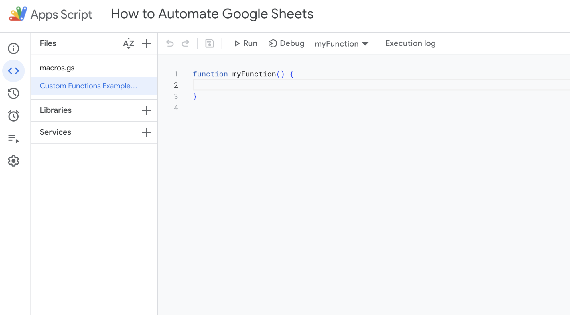 ll create a custom function that calculates the percentage growth from two numbers.