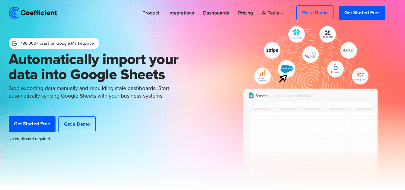 Coefficient seamlessly connects Salesforce data to their spreadsheets