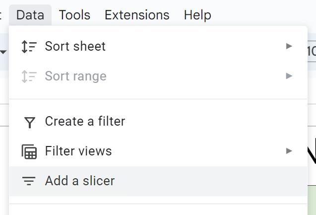 Filter your chart dynamically by adding a slicer.