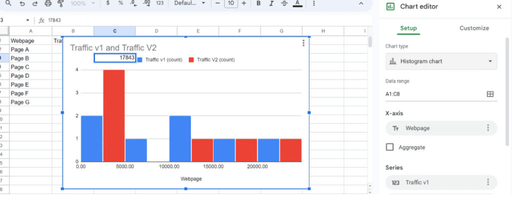finalize your chart style and click insert