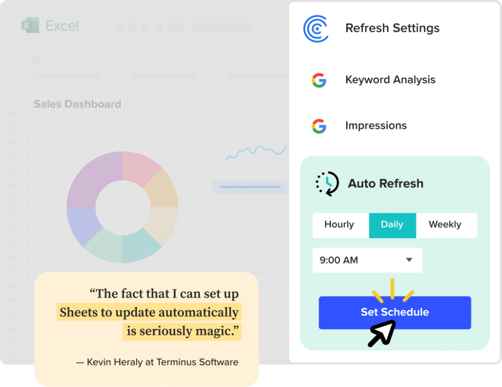 Refresh Google Search Console Data in Excel