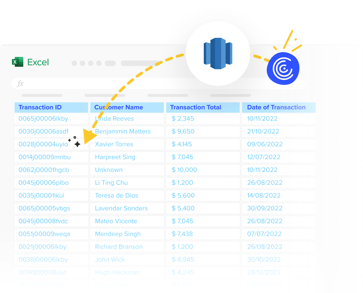 Redshift to Excel