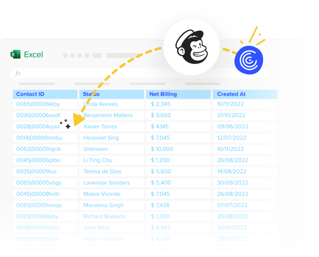 Mailchimp to Excel Integration