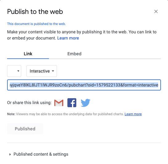 Using the embed command in Notion.

