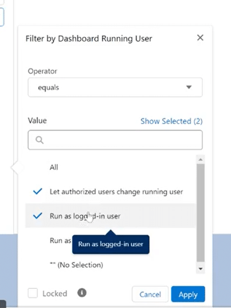 Viewing all dashboards for a comprehensive report in Salesforce