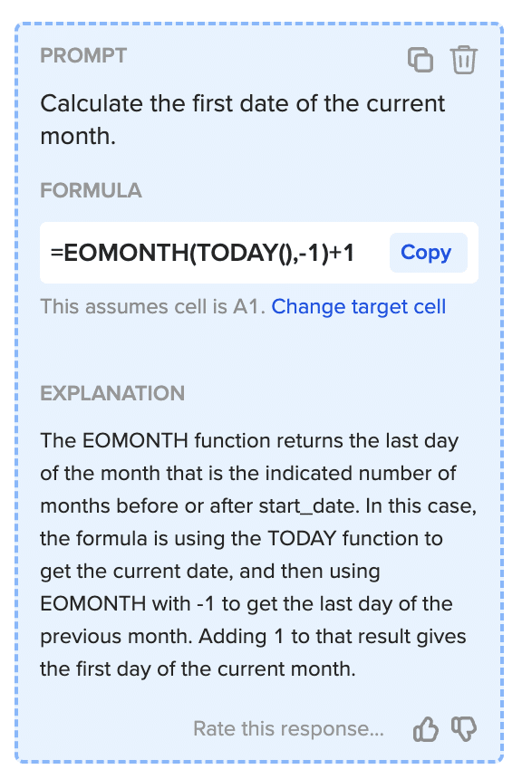 Current Month Date Calculation