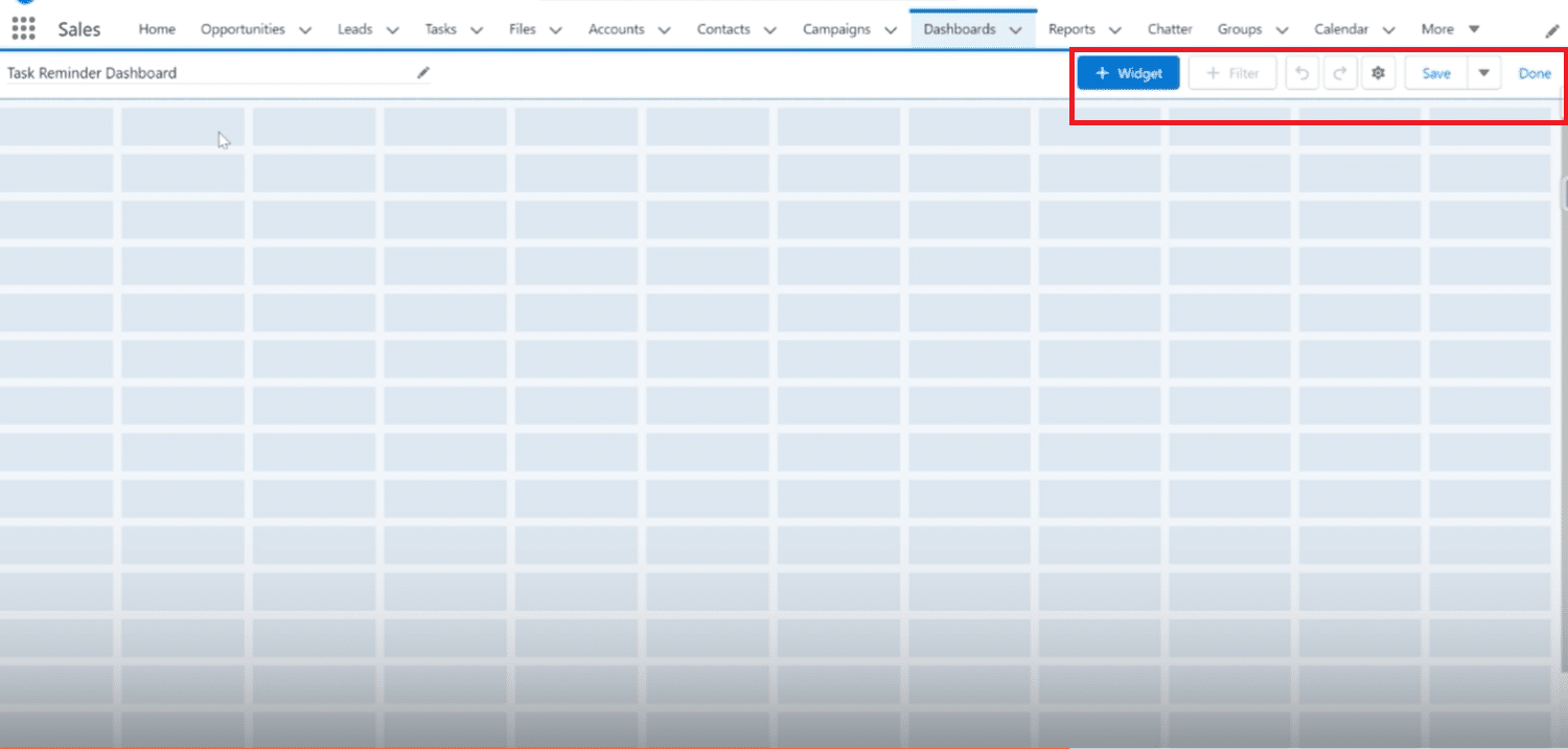 Finalizing-task-dashboard-customization-salesforce