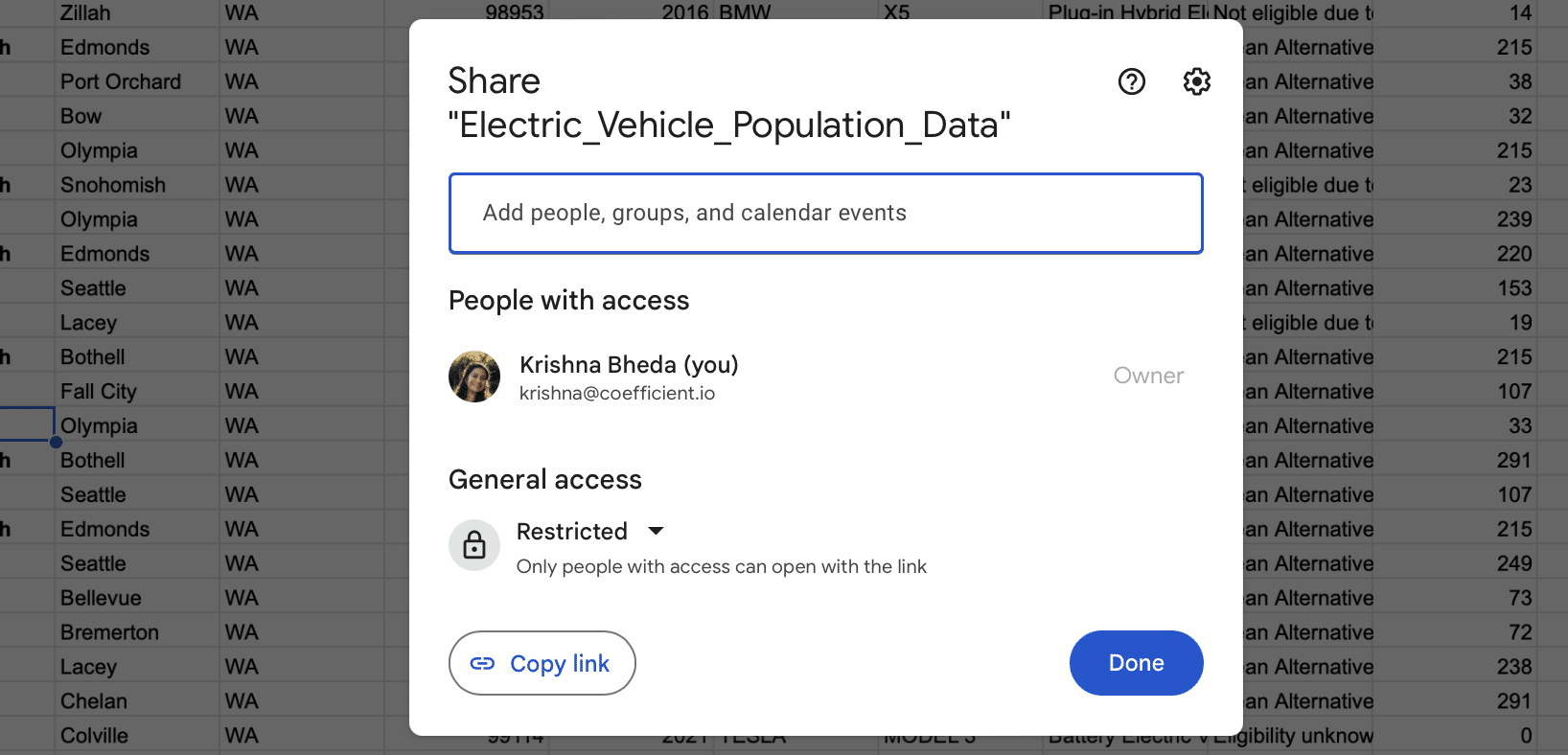 Share and collaborate your data easily, with custom accessibility and edit privledges per team member. 