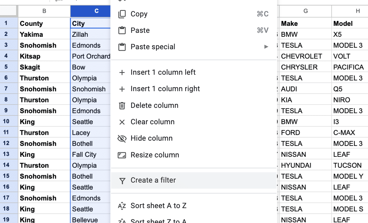 Filter and sort through data to meet your exact needs.