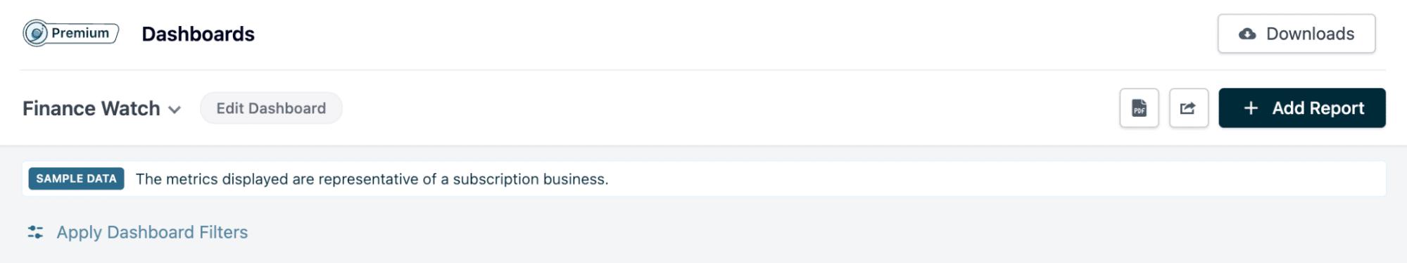 Adding a report to the export queue in Chargebee