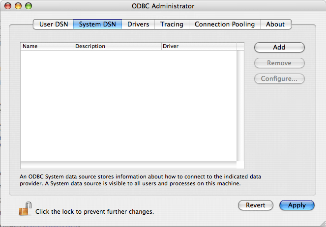 Setting up a new Data Source Name with the BigQuery ODBC Driver