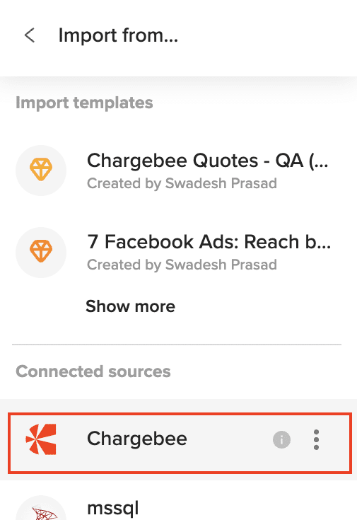 Establishing connection to Chargebee in Coefficient with API Key
