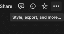 Exporting a table from Notion workspace to CSV format