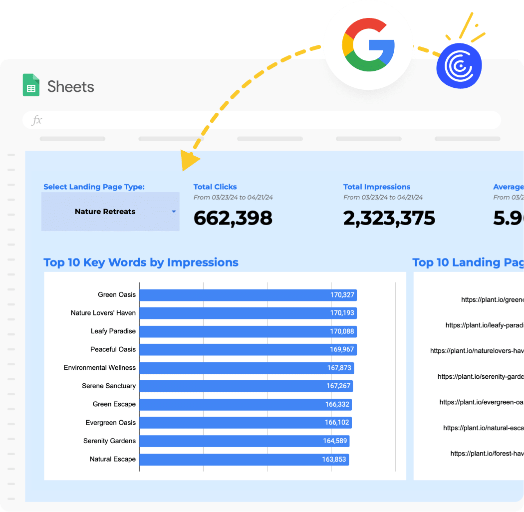 Basic SEO Dashboard