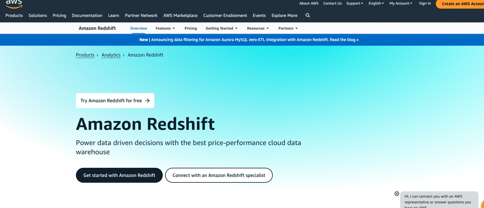 Amazon Redshift: Powerful and cost-effective cloud data warehouse