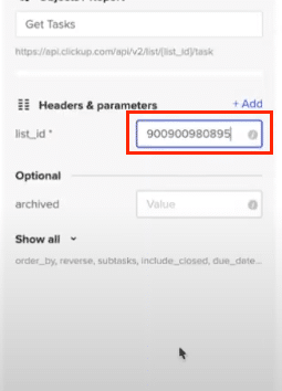Choose the "Tasks" object in Coefficient to specify which type of data to import