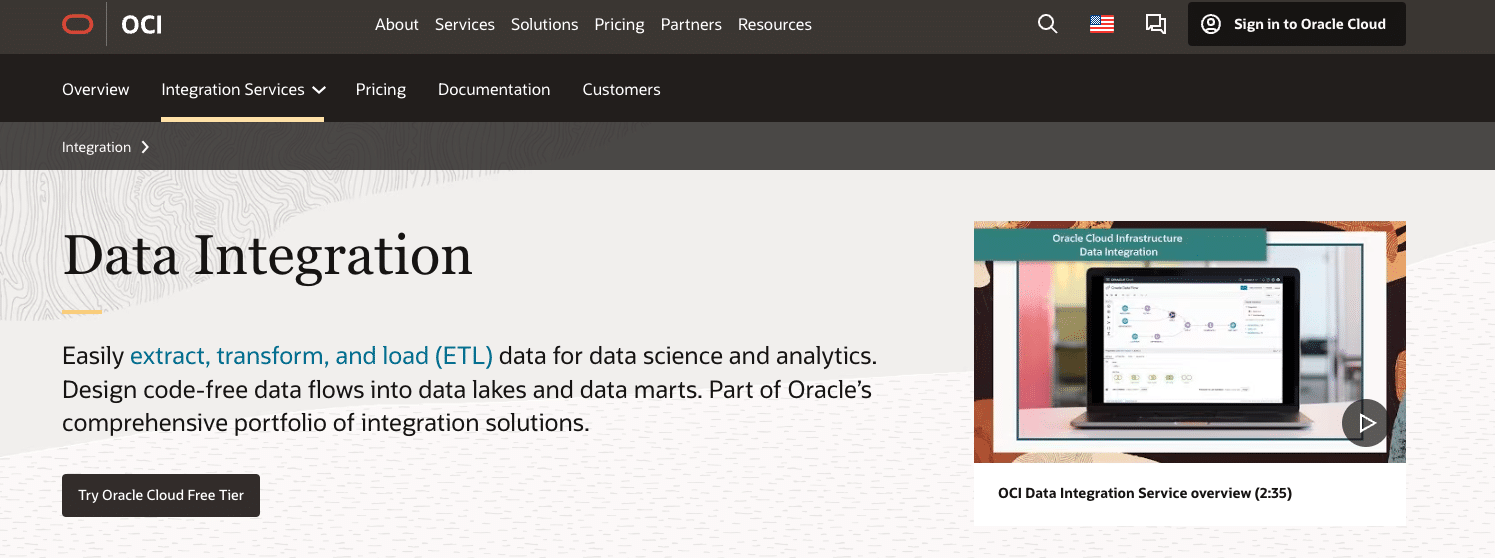 OCI Data Integration: Comprehensive data management suite
