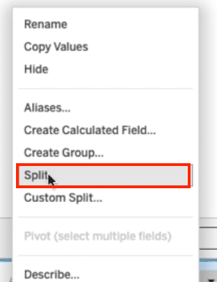 Pivoting data in Tableau for a streamlined dataset.