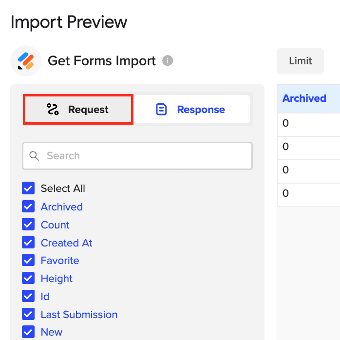 Click “Request” from the left-hand side of your screen