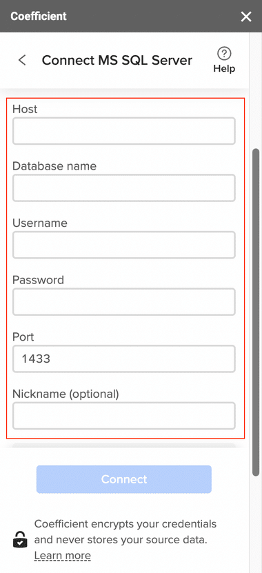 complete sql server connection