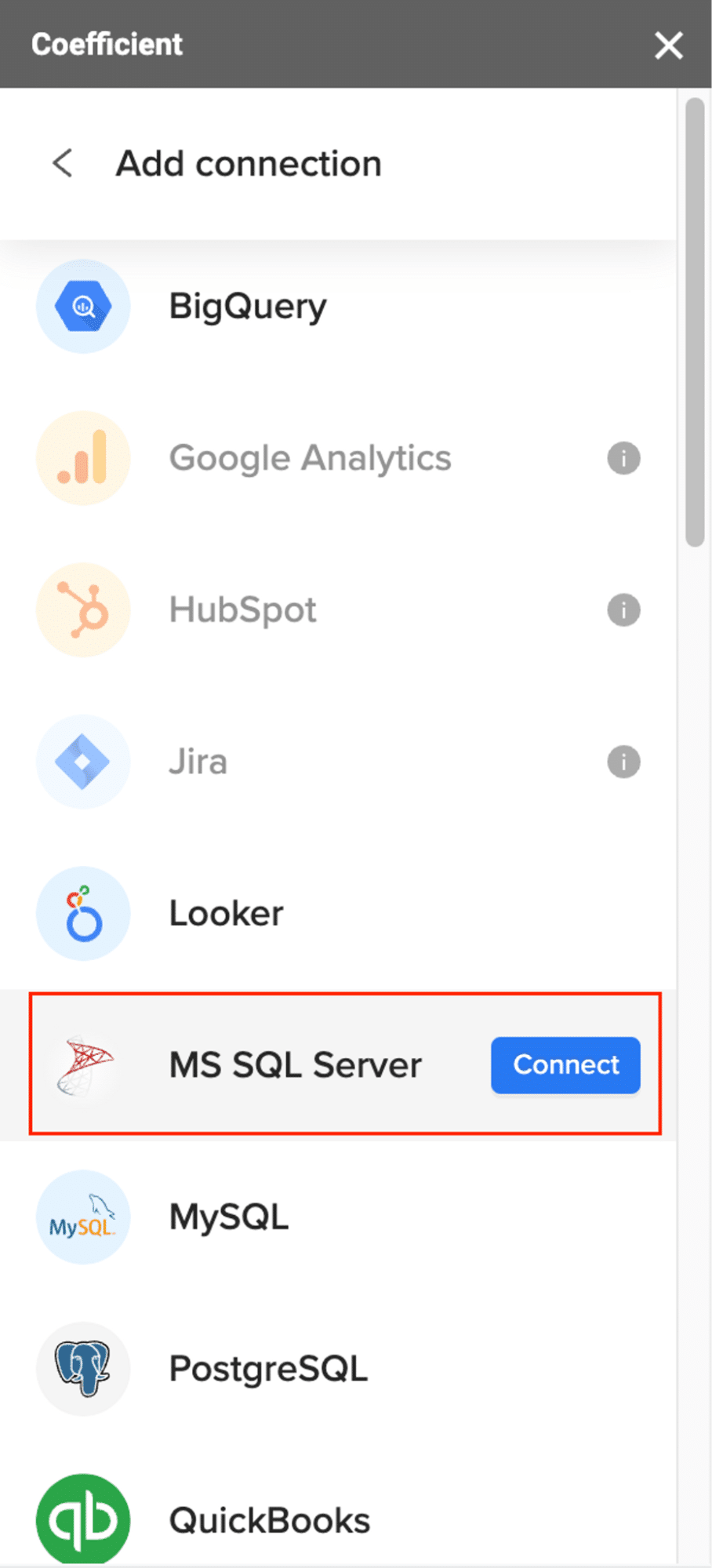 connect sql server to google sheets or excel