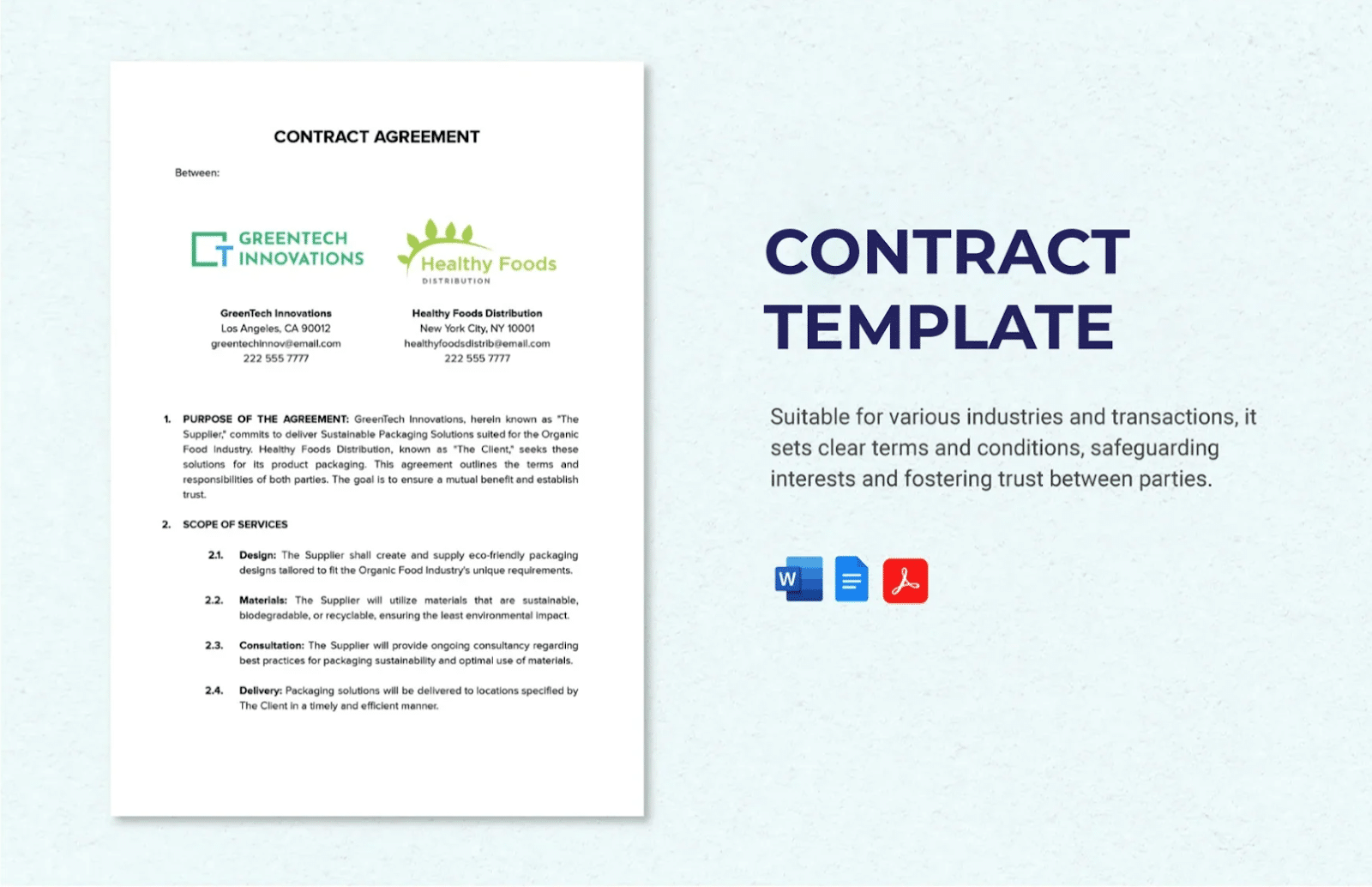 template.net contract templates