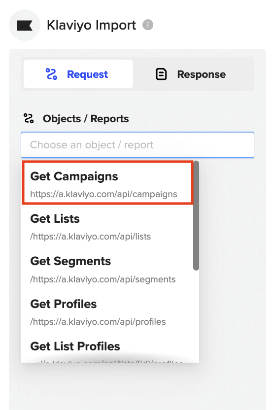 export klaviyo campaign data into google sheets